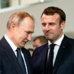 Володимир Путін і Еммануель Макрон. Архівне фото Emmanuele Contini Getty Images